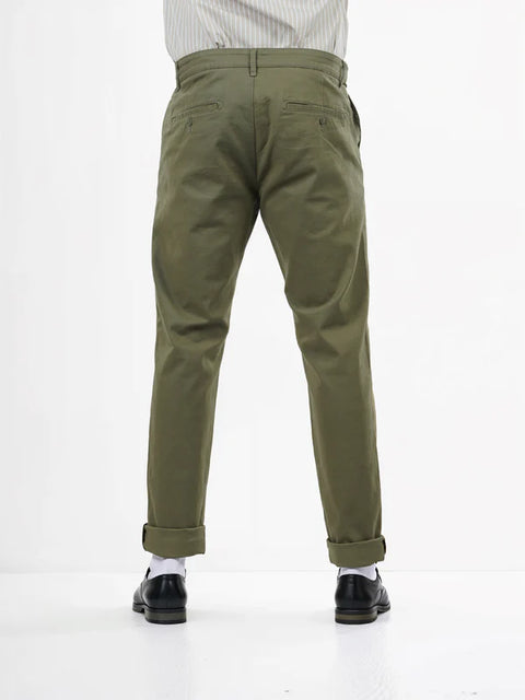 Celio Men's Olive Green Slim Fit Trouser | Celio In Lebanon