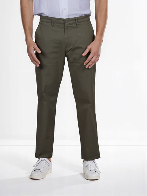 Celio Men’s Olive Cotton Straight Fit Chino Pant|Celio In Lebanon