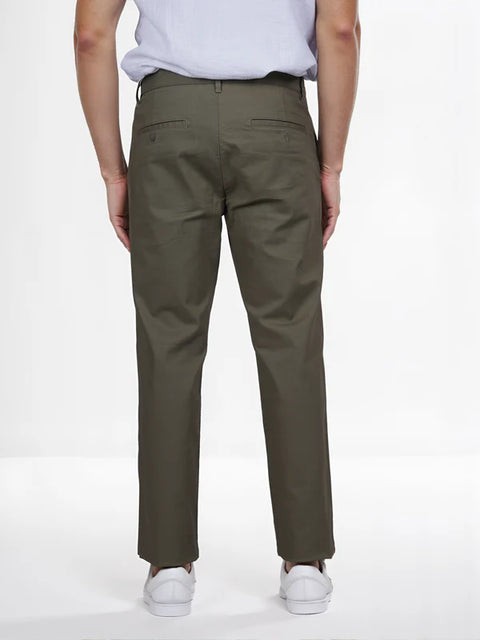 Celio Men’s Olive Cotton Straight Fit Chino Pant|Celio In Lebanon