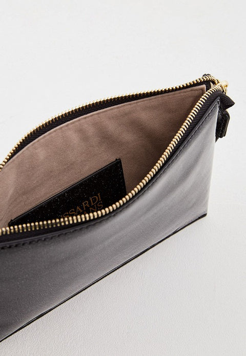 Trussardi Women's Black Glitter Makeup Bag |Trussardi In Lebanon