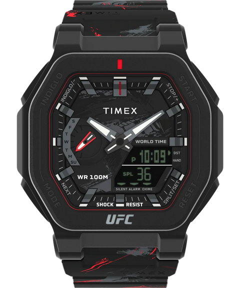 Timex UFC Men's Black Colossus Fight Week Resin Strap Watch | Timex UFC In Lebanon