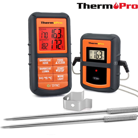 ThermoPro TP08S Wireless Digital Meat Thermometer with LCD Display for Grilling ABH59