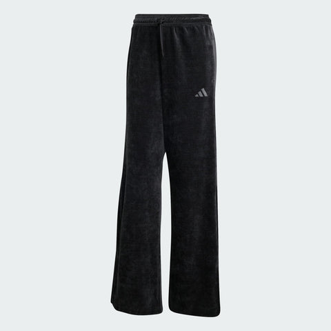 Adidas Women's Black Velour Open-Hem Pants | Adidas In Lebanon
