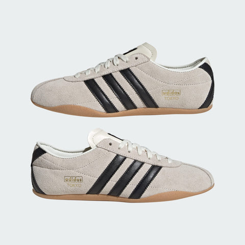 Adidas Women's Off White/Core Black/Gold Metallic Tokyo Sneakers | Adidas In Lebanon