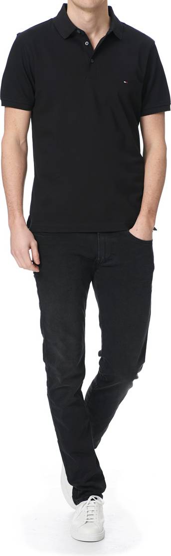 Tommy Hilfiger Men's Black 1985 Slim Fit Polo T-Shirt | Tommy Hilfiger In Lebanon