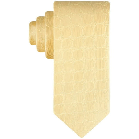 Tommy Hilfiger Men's Yellow Derby Grid Tie | Tommy Hilfiger In Lebanon