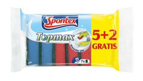 Spontex Topmax Everyday Use Sponge 5 +2 pcs  | Spontex In Lebanon