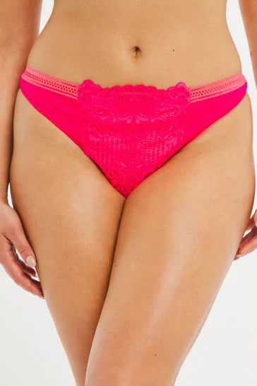 Figleaves Women's Neon Pink Panties TWETV FE834(JA43)