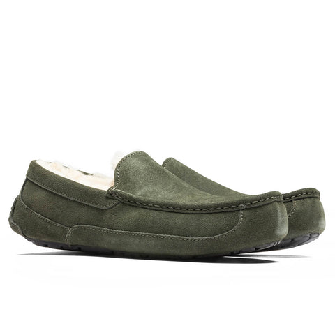UGG Men's Khaki Forest Night Ascot Suede Slippers | UGG in Lebanon