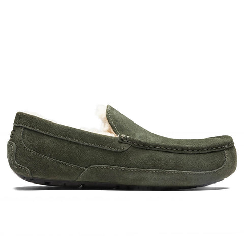 UGG Men's Khaki Forest Night Ascot Suede Slippers | UGG in Lebanon