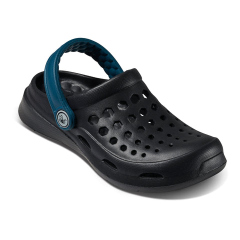 Joybees Boy's Black Dylan Slip-On Clogs Non-Marking Sole Ankle Strap Slippers  |Joybees in Lebanon