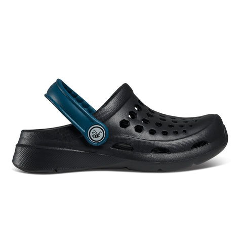 Joybees Boy's Black Dylan Slip-On Clogs Non-Marking Sole Ankle Strap Slippers  |Joybees in Lebanon