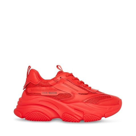 Steve Madden Women's Red Possession-E Sneakers | Steve Madden In Lebanon
