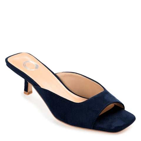 Journee Collection Women's Navy Suede Larna Sandals | Journee Collection In Lebanon