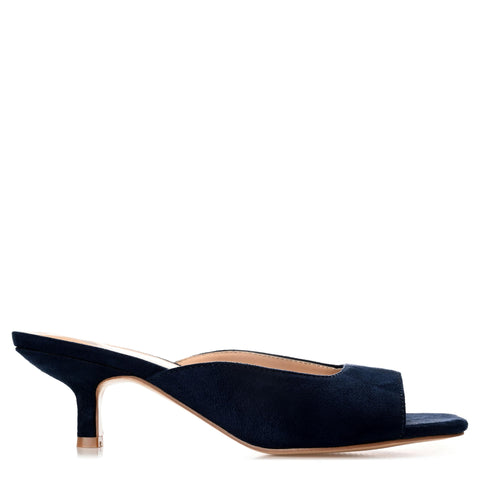 Journee Collection Women's Navy Suede Larna Sandals | Journee Collection In Lebanon