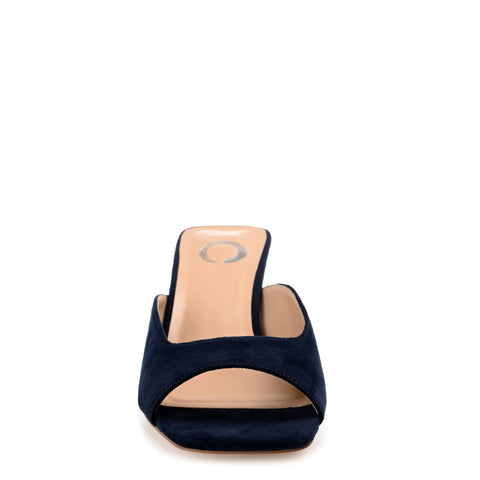 Journee Collection Women's Navy Suede Larna Sandals | Journee Collection In Lebanon