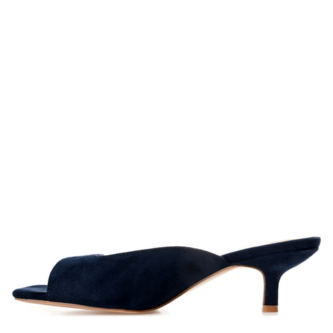 Journee Collection Women's Navy Suede Larna Sandals | Journee Collection In Lebanon
