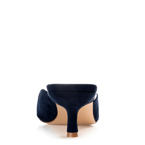 Journee Collection Women's Navy Suede Larna Sandals | Journee Collection In Lebanon
