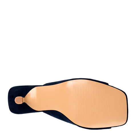 Journee Collection Women's Navy Suede Larna Sandals | Journee Collection In Lebanon