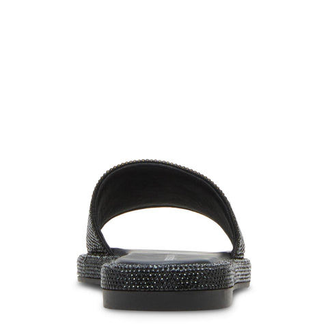 Madden Girl Women's Black Lizaa Rhinestone Platform Slide Sandals | Madden Girl In Lebanon