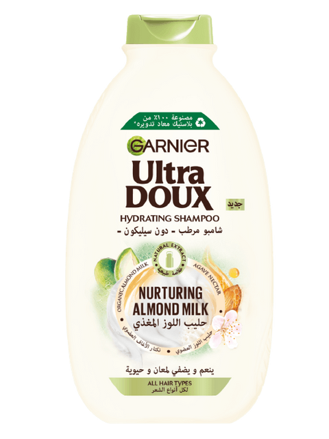 Garnier Ultra Doux Nurturing Almond Milk Hydrating Shampoo 600ml | Garnier In Lebanon