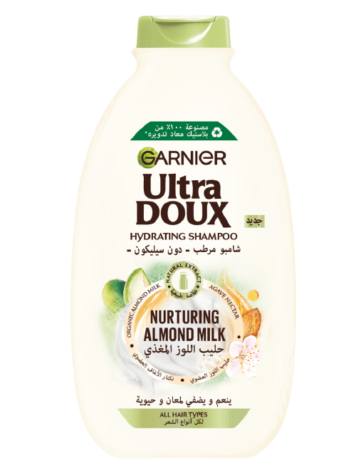 Garnier Ultra Doux Nurturing Almond Milk Shampoo 400ml | Garnier In Lebanon