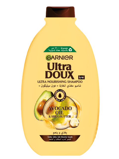 Garnier Ultra Doux Nourishing Shampoo With Avocado Oil & Shea Butter 600ml | Garnier In Lebanon