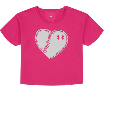 Under Armour Girl's Fuchsia Boxy T-Shirt  | Under Armour In Lebanon