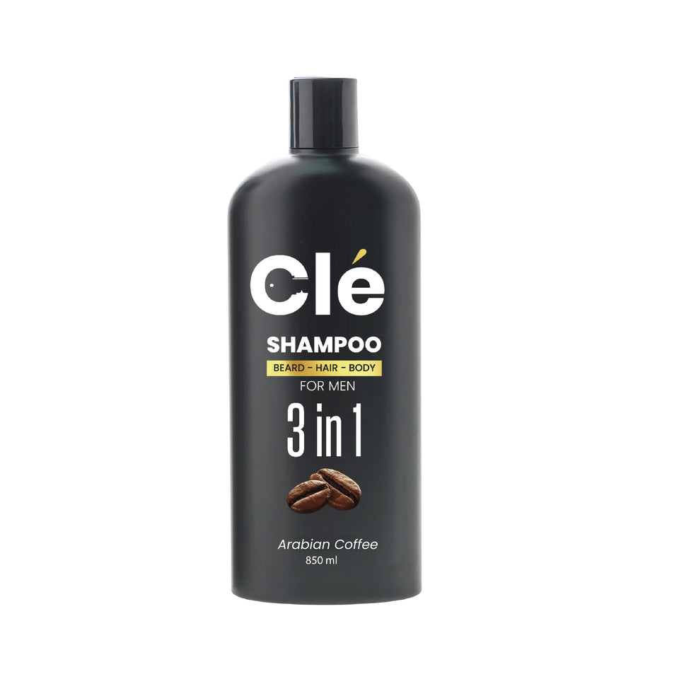 Cle 3 in 1 Arabian Coffee ShampooFor Men 850ml