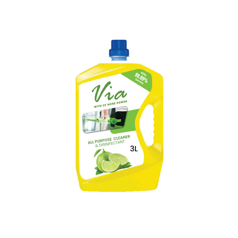 Via All Purpose Cleaner & Sanitizer Lemon 3L