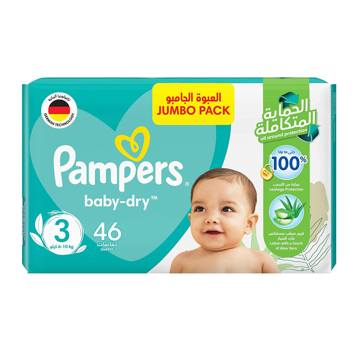 Pampers Baby Dry nb-3 6-10 kg 46 Diapers