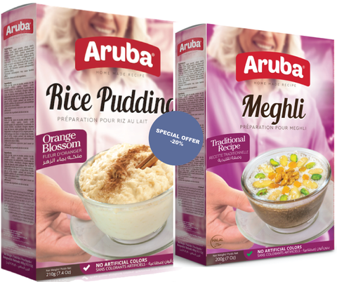 Aruba Meghli 200g 1Pack + Rice Pudding 210g 1 Pack| Aruba In Lebanon