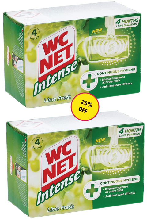 Wc Net Intense Solid Rim Block Lime Fresh 4pcs Pack of 2 (25%Off) | WC Net In Lebanon