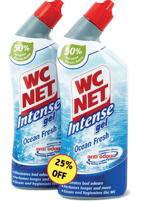 Wc Net Ocean Fresh Intense Gel 750MLX2 (25% Off) | WC NET In Lebanon