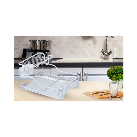 Aluminum Dish Rack With Drainer DZ-3069