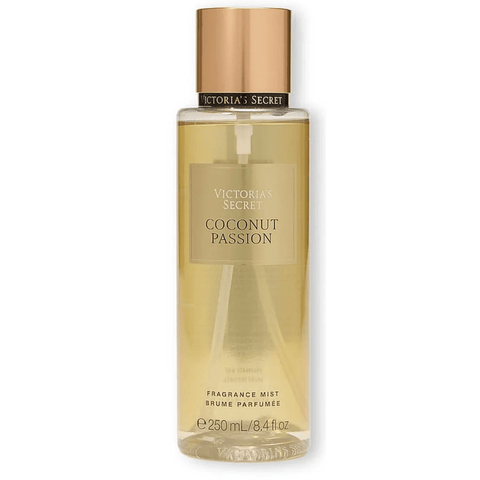 Victoria's Secret Coconut Passion fragrance mist bottle on a white background