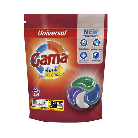 Gama 4 In 1 Smart Choice Laundry Capsules 30pcs | Gama In Lebanon