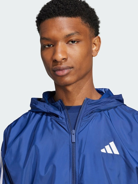 Adidas Men's Dark Blue Essentials 3 Stripes Windbreaker Jacket | Adidas In Lebanon
