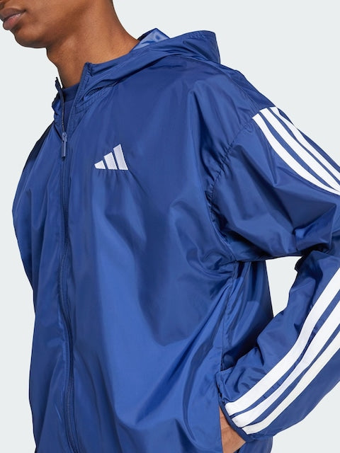 Adidas Men's Dark Blue Essentials 3 Stripes Windbreaker Jacket | Adidas In Lebanon