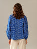 Sinsay Women's Royal Blue Printed Puff Sleeve Blouse | Sinsay In Lebanon