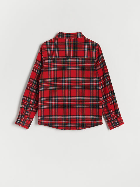 Reserved Boy's Red Checked Flannel Shirt | Reserved In Lebanon
