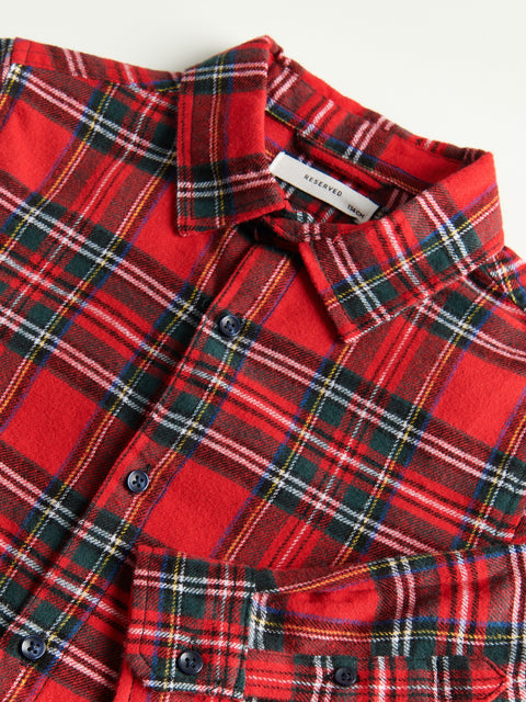 Reserved Boy's Red Checked Flannel Shirt | Reserved In Lebanon