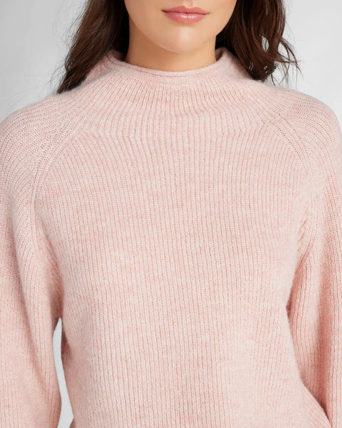 Vince Women's Dusty Rose Marled Funnel Sweater | Vince In Lebanon