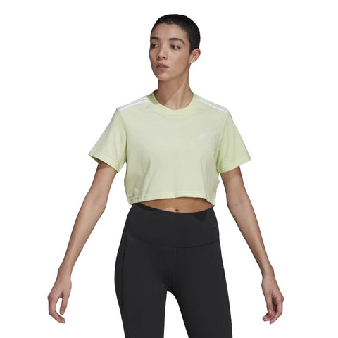 Adidas Women's Lime Cropped T-Shirt HG8481 FE1171 (shr)