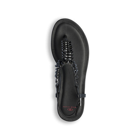 Swish Jeans  Women's Black Sandals SI53 (shr)