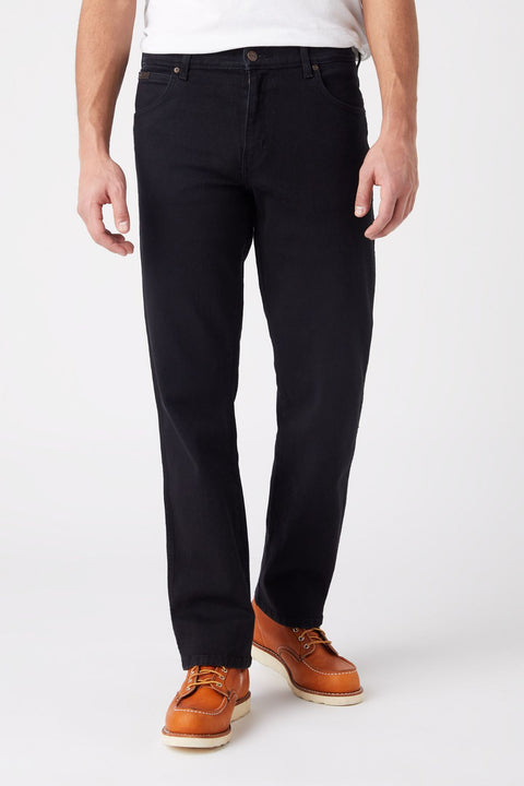 Wrangler Men's Black Overdye Texas Jeans | Wrangler In Lebanon