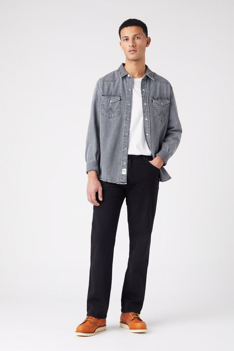 Wrangler Men's Black Overdye Texas Jeans | Wrangler In Lebanon