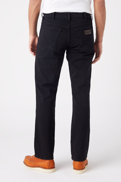 Wrangler Men's Black Overdye Texas Jeans | Wrangler In Lebanon