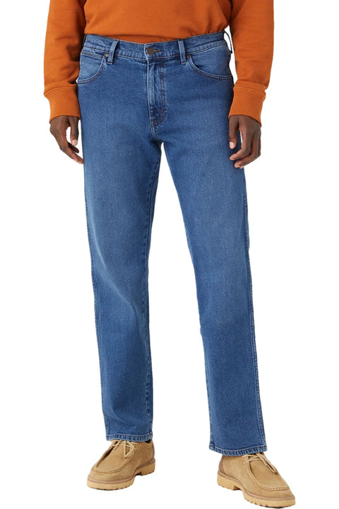 Wrangler Men's Navy The Look Larston 880 Relaxed Straight Jeans | Wrangler In Lebanon