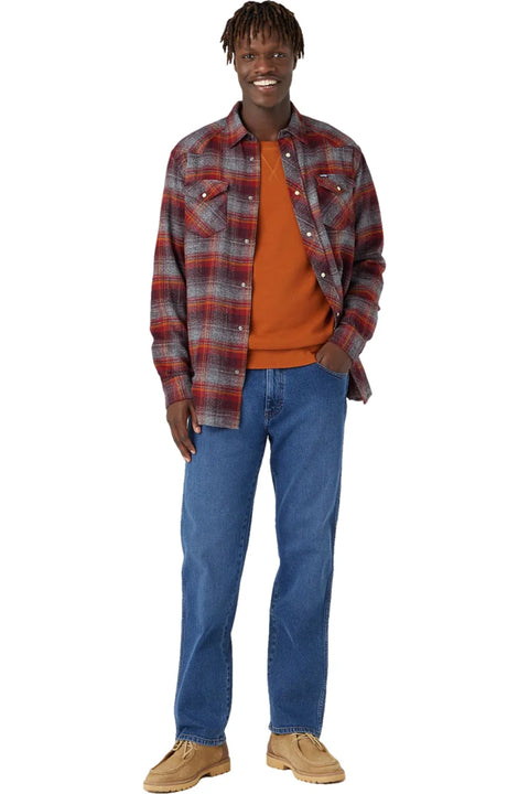 Wrangler Men's Navy The Look Larston 880 Relaxed Straight Jeans | Wrangler In Lebanon